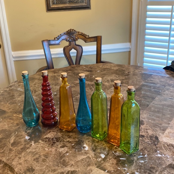 Glass Bottles from Pier One Bundle of 7